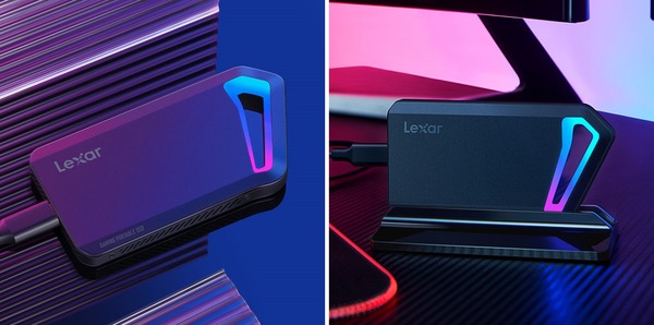 Lexar SL660 BLAZE Gaming Portable SSD_led