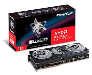 PowerColor Hellhound AMD Radeon RX 7700 XT 12GB GDDR6