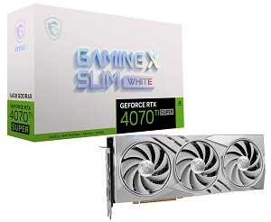MSI GeForce RTX 4070 Ti SUPER 16G GAMING X SLIM WHITE