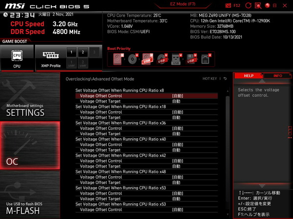 MSI MEG Z690 UNIFY_BIOS_OC_11