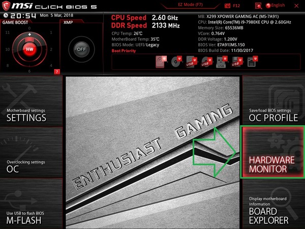 MSI X299 XPOWER GAMING AC_BIOS_fan_1
