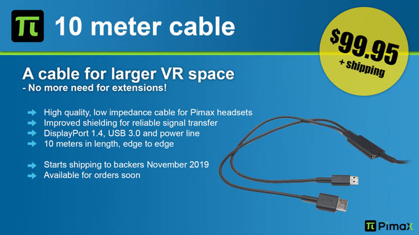 Pimax 10 meter cable