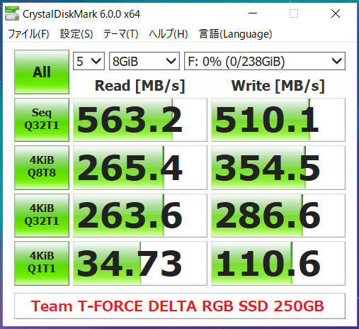 Team T-FORCE DELTA RGB SSD 250GB_CDM
