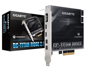 GIGABYTE GC-TITAN RIDGE 2.0 Thunderbolt3拡張カード