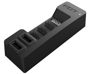 NZXT PC内蔵用USB HUB [ USB2.0ヘッダーピン(9ピン)×3、A平型×2 ] INTERNAL USB HUB