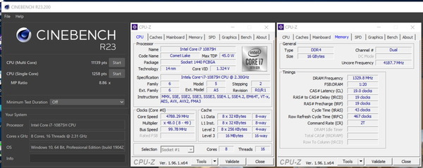 GALLERIA XL7C-R36_Core i7 10875H_120W_CinebenchR23