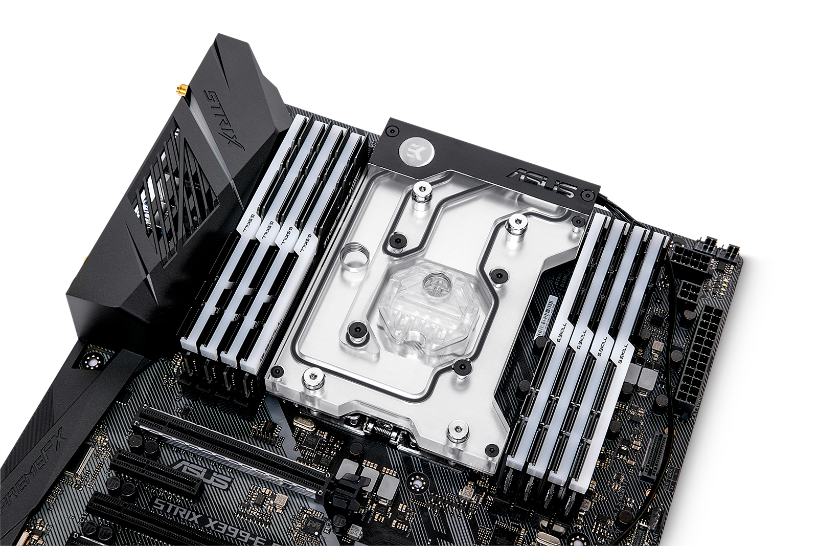EK-FB ASUS ROG ZE RGB Monoblock - Nickel (1)