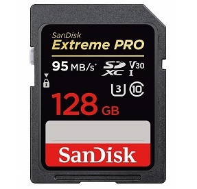 SanDisk SDXC Extreme Pro UHS-I Class10 128GB