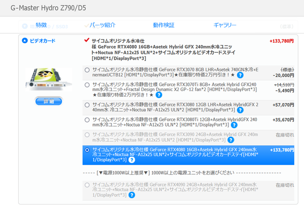 G-Master Hydro RTX 4080_price_20221124