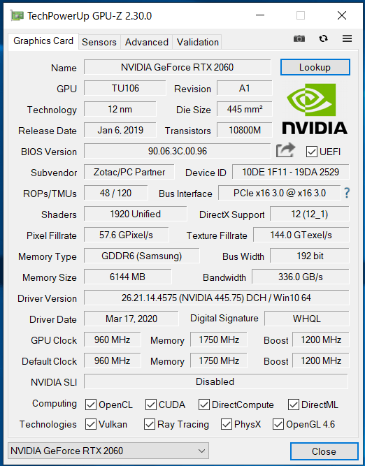 ZOTAC ZBOX Eシリーズ EN52060V_GPU-Z (1)