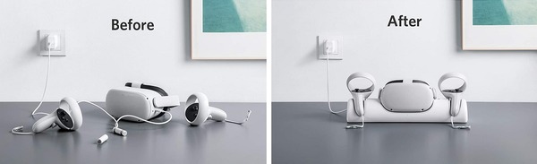 Anker Charging Dock for Meta Quest 2_before-after