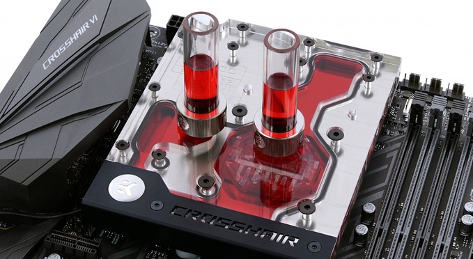 EK-FB ASUS C6H RGB Monoblock - Nickel (7)
