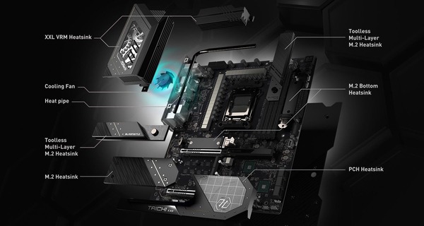 ASRock X870E Taichi_cooler