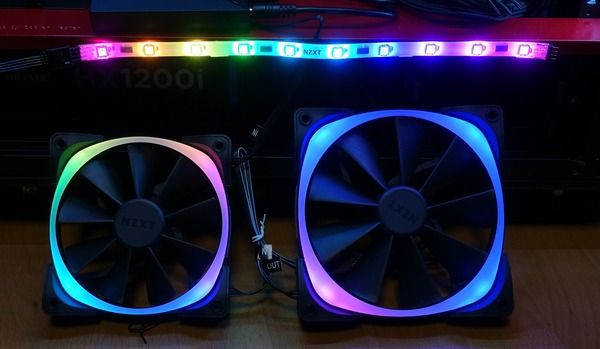 NZXT Aer RGB 120/140 and NZXT HUE+ review_08548