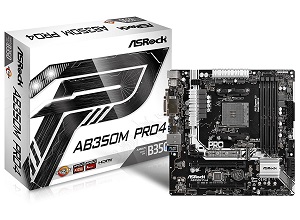 ASRock AMD B350チップセット搭載 ATXマザーボード AB350M Pro4