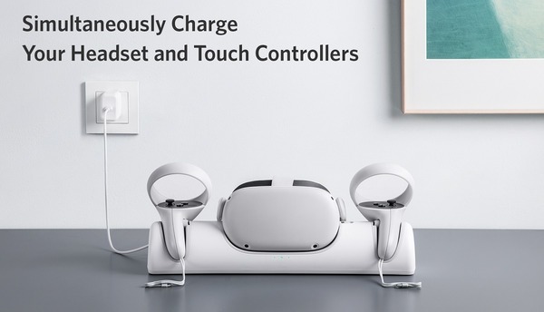 Anker Charging Dock for Meta Quest 2_top