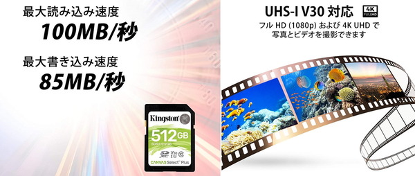 Kingston Canvas Select Plus SDXC_speed-horz