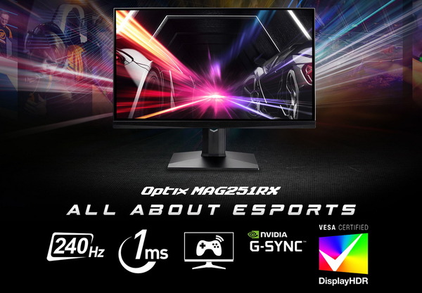 MSI OPTIX MAG251RX_top