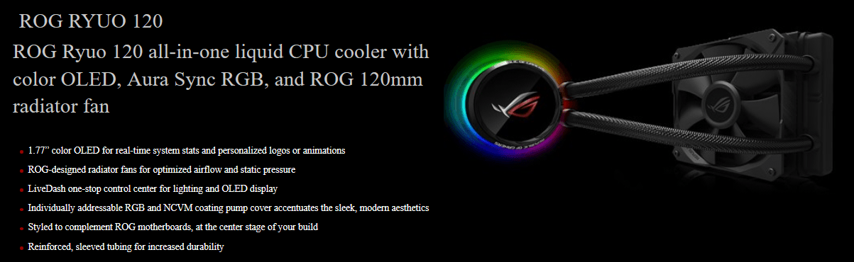 ASUS ROG RYUO 120_top