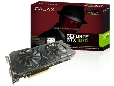 GALAX NVIDIA Pascalアーキテクチャ採用 GeForce GTX 1070 EXOC グラフィックスカード クロックアップバージョン GF PGTX1070-EXOC/8GD5