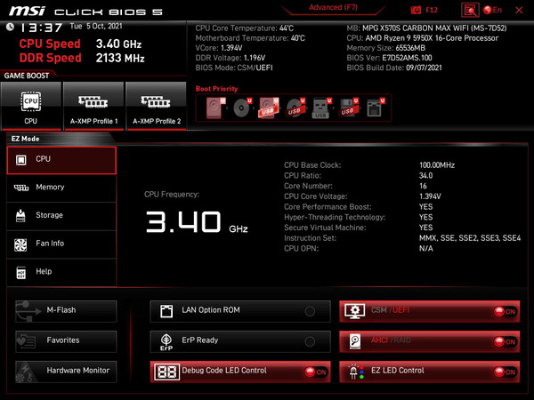 MSI MPG X570S CARBON MAX WIFI_BIOS_1