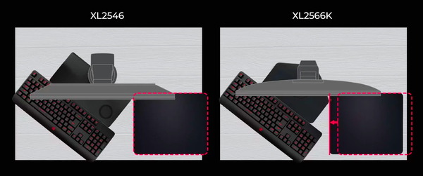 ZOWIE XL2566K_Smaller Base
