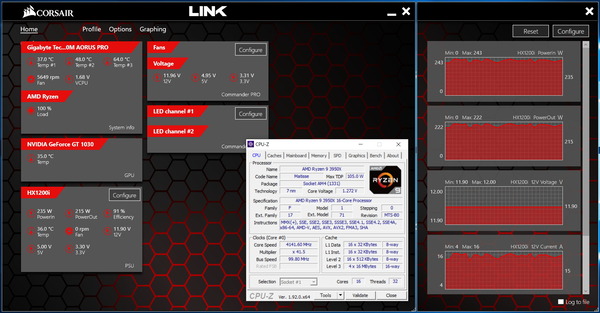 GIGABYTE B550M AORUS PRO_OC Test_power