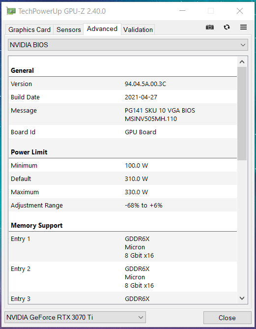 MSI GeForce RTX 3070 Ti SUPRIM X 8G_GPU-Z_Gaming (3)