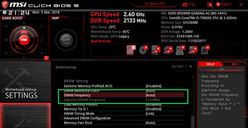 MSI X299 XPOWER GAMING AC_BIOS_OC_21a