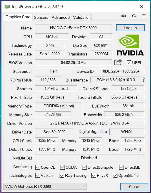Palit GeForce RTX 3090 GamingPro OC_GPU-Z (1)