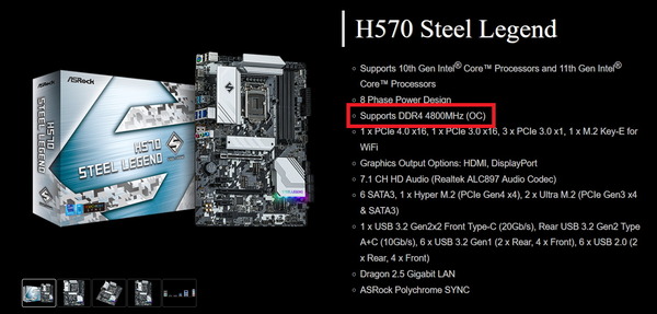ASRock H570 Steel Legend_Spec