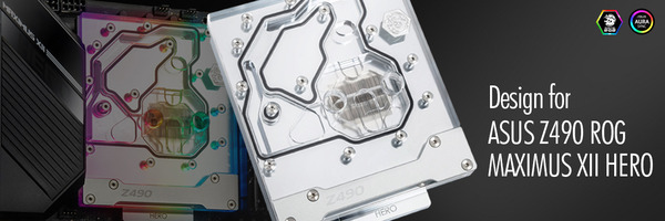 Bitspower Mono Block for ROG Maximus XII Hero (Wi-Fi)_top