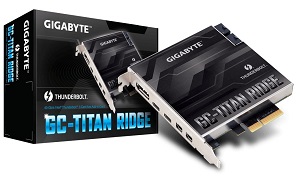 GIGABYTE GC-TITAN RIDGE Thunderbolt3拡張カード