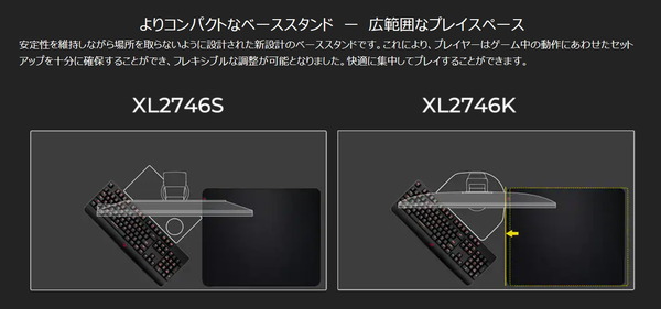 ZOWIE XL2746K_Smaller Base