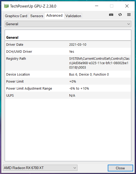 MSI Radeon RX 6700 XT GAMING X 12G_GPU-Z (2)