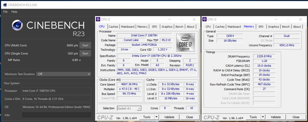 GALLERIA XL7C-R36_Core i7 10875H_CinebenchR23