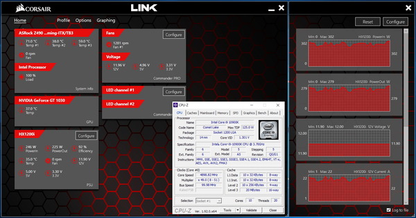 ASRock Z490 Phantom Gaming ITX_TB3_OC-test_10900K_power