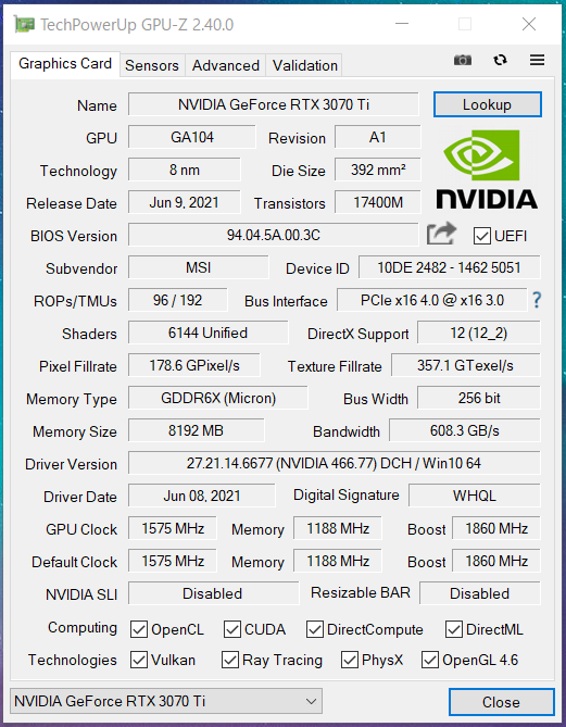 MSI GeForce RTX 3070 Ti SUPRIM X 8G_GPU-Z_Gaming (1)