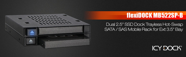 ICY DOCK flexiDOCK MB522SP-B_top