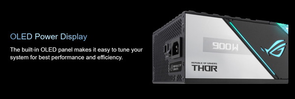 ASUS ROG Thor 1200W Platinum II_fan-curve_OLED Display