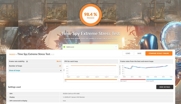 PNY GeForce RTX 4080 16GB XLR8_Stress_TS