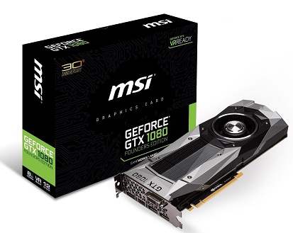 MSI GEFORCE GTX 1080 Founders Edition