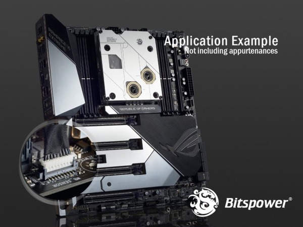Bitspower MonoBlock ASX299R6E RGB-Nickel (5)