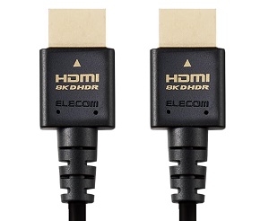 エレコム HDMI2.1ケーブル 2.0m ECDH-HD21ES20BK