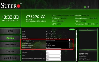 Memory Overclocking Menu_[13-32-03]