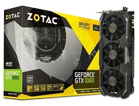 ZOTAC GeForce GTX 1080 AMP Extreme グラフィックスボード VD6077 ZTGTX1080-8GD5XAMPEX01