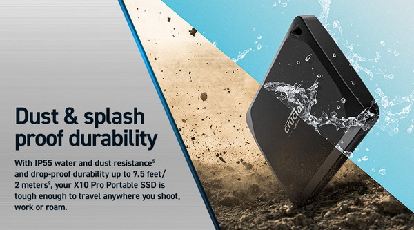 Crucial X10 Pro Portable SSD_durability