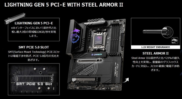 Lightning Gen 5 PCI-E with Steel Armor II
