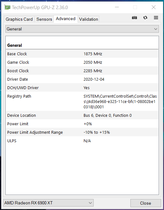 SAPPHIRE NITRO+ Radeon RX 6900 XT_Perf_GPU-Z (2)