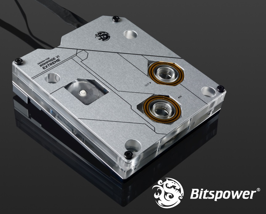 Bitspower MonoBlock ASX299R6E RGB-Nickel (1)